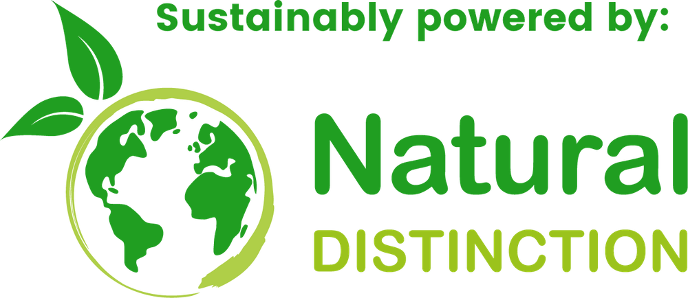 Sustainably powered by Natural distinction logo